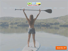 Tablet Screenshot of greenwoodlakepaddleboards.com